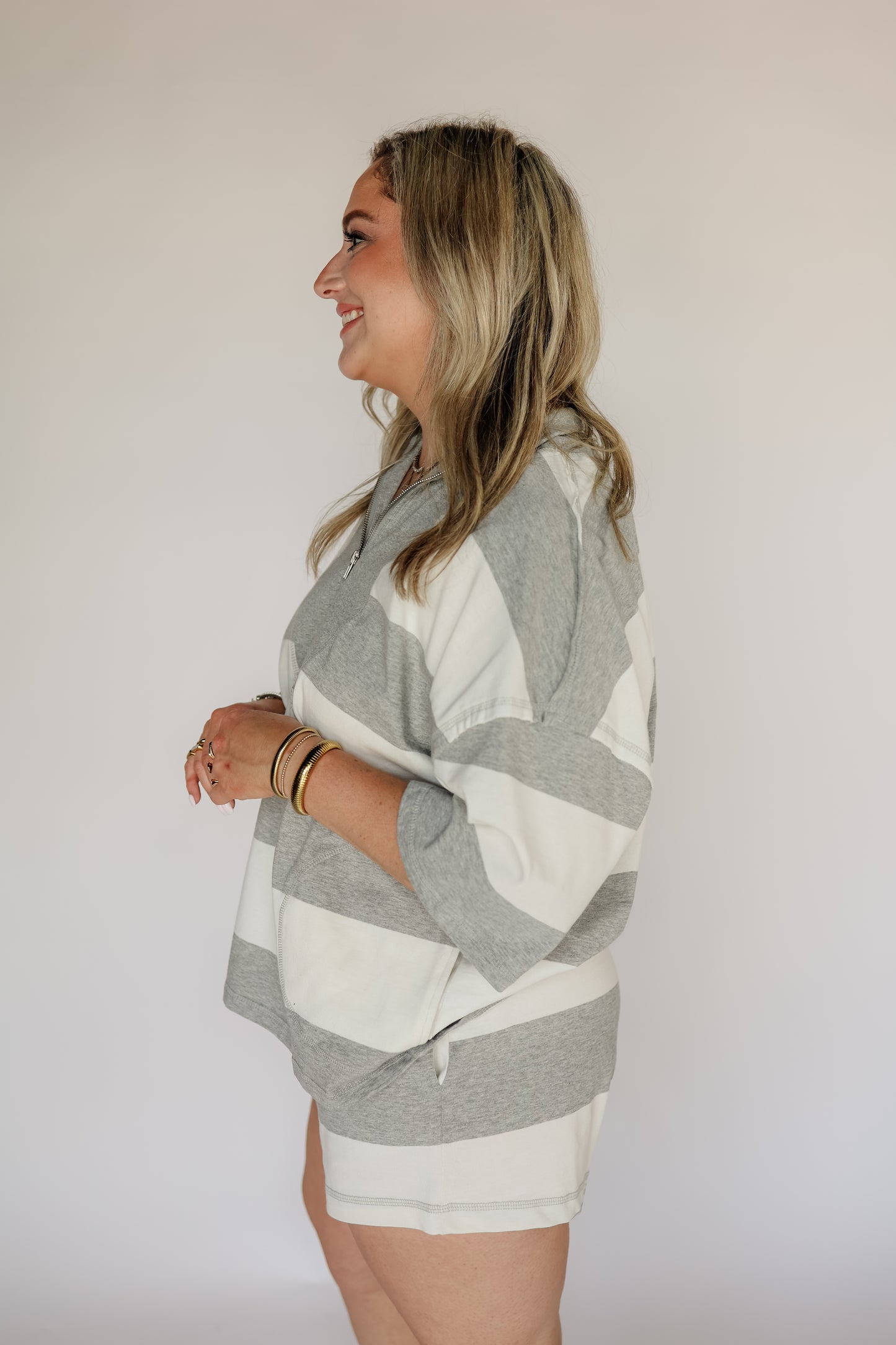 THE RELAXED STRIPE SET | TOP ONLY