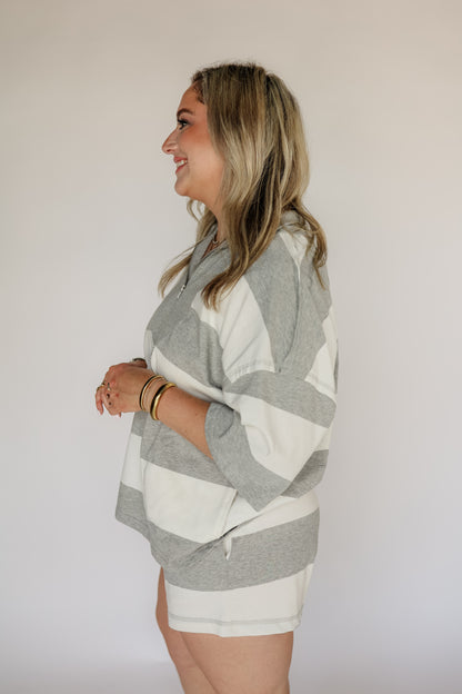 THE RELAXED STRIPE SET | TOP ONLY