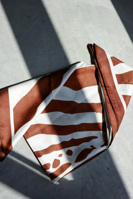 ZEBRA BANDANA SCARF