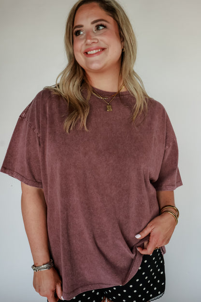 THE BIG TEE | DARK CHERRY