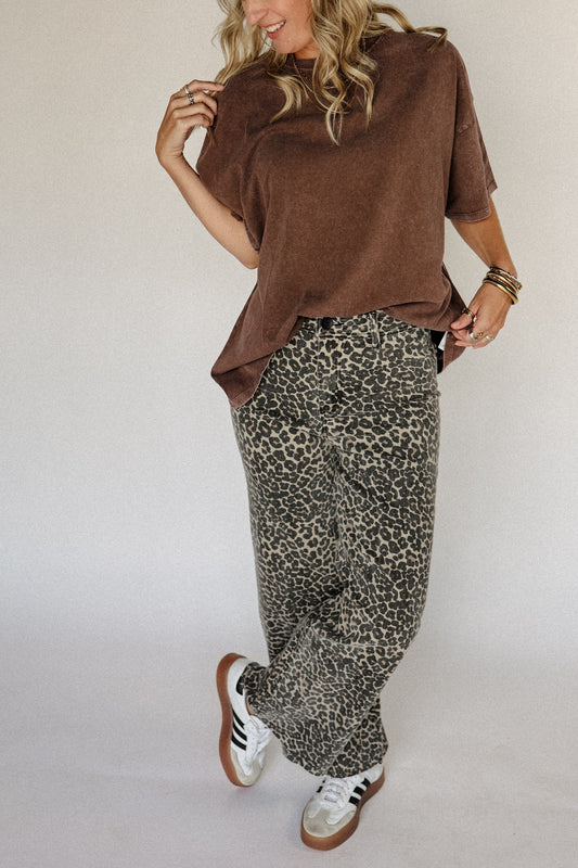 LEOPARD PRINT PANTS