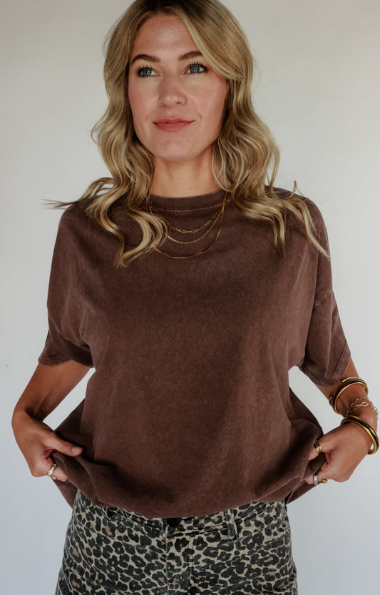THE BIG TEE | DARK BROWN