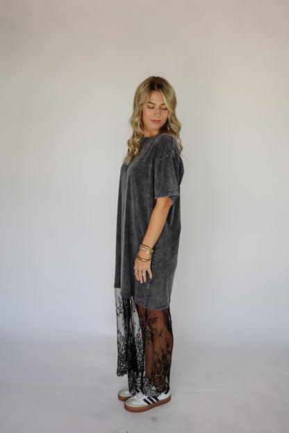 THE EVERLY LACE MAXI | BLACK