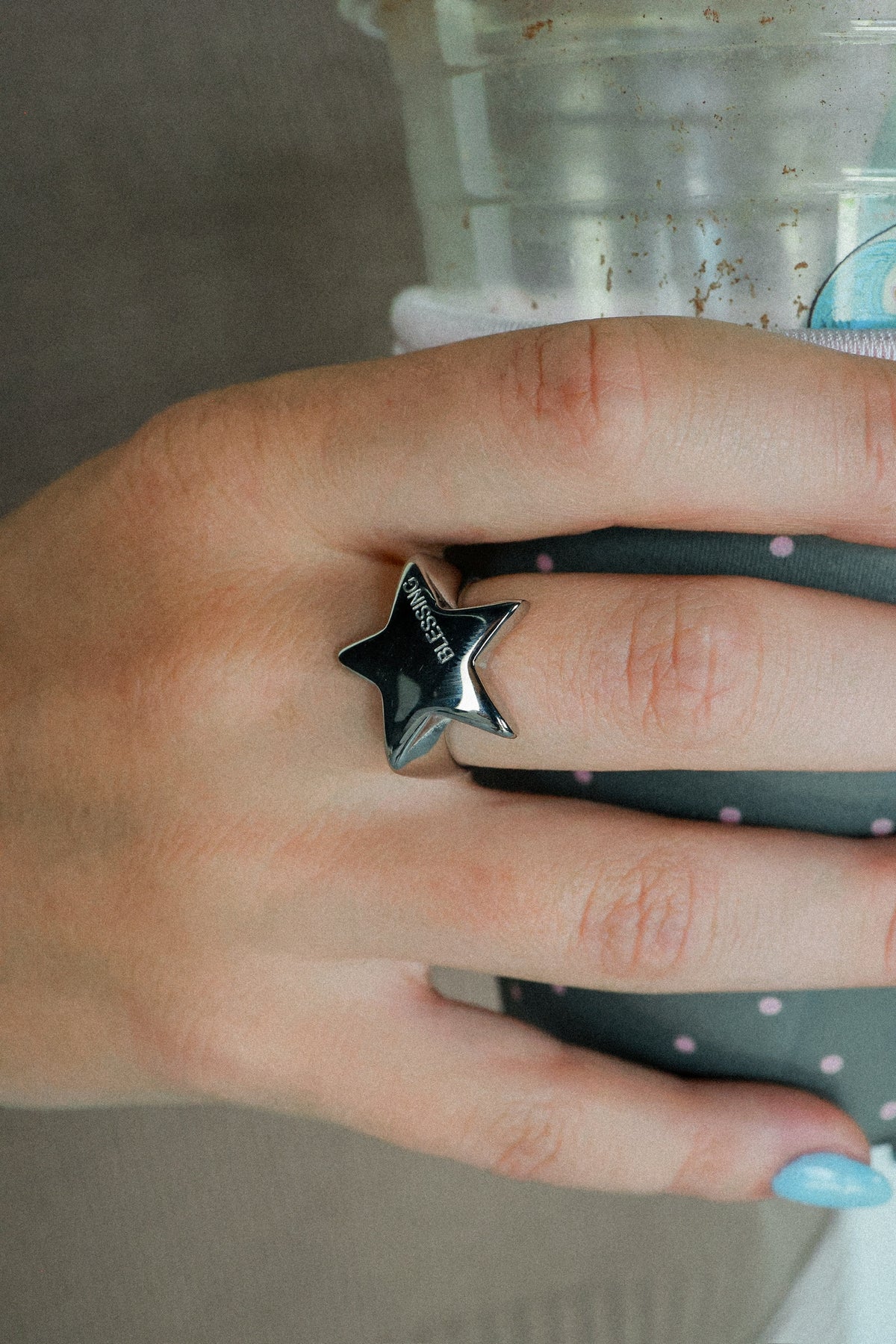 THE BLESSING STAR RING IN SILVER
