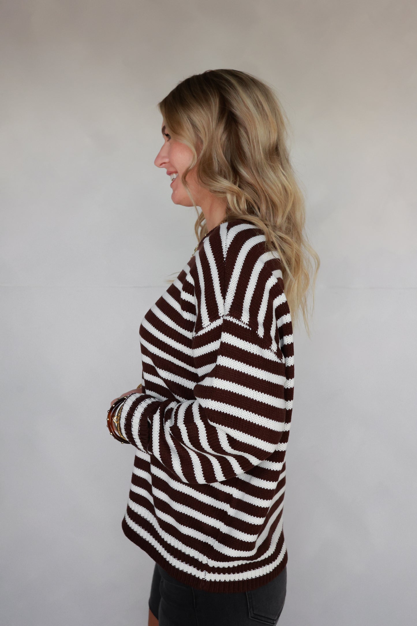 THE BROWNSTONE STRIPE SWEATER