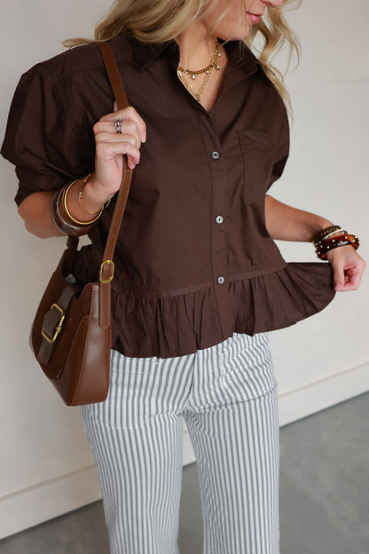 THE MOCHA PEPLUM
