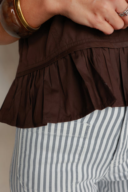 THE MOCHA PEPLUM