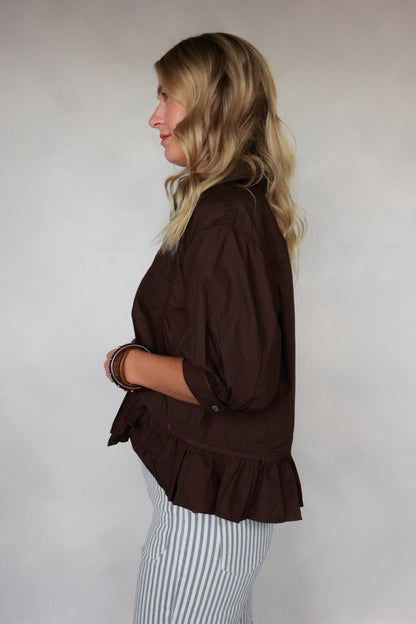 THE MOCHA PEPLUM
