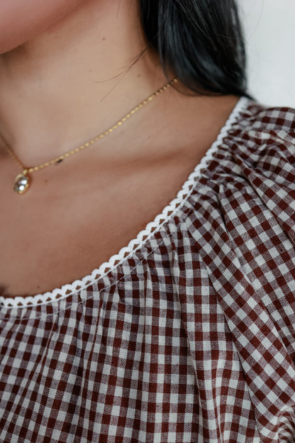 THE SWEET GINGHAM TOP