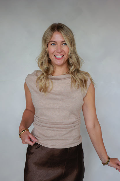 THE DRAPED KNIT TOP
