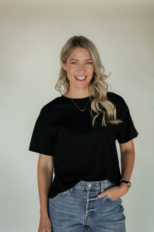 THE BASIC TEE IN BLACK