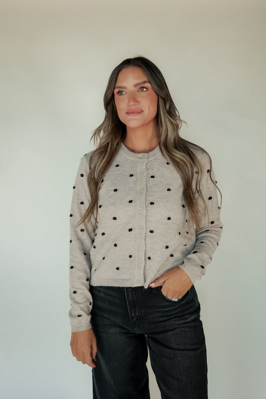 POLKA DOT CARDIGAN
