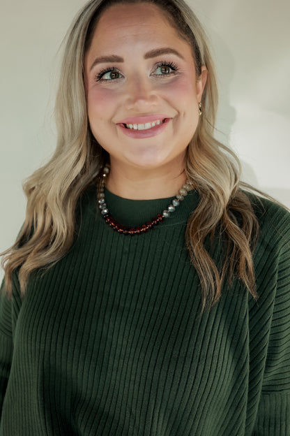 THE CHUNKY BEADED NECKLACE | NATURAL