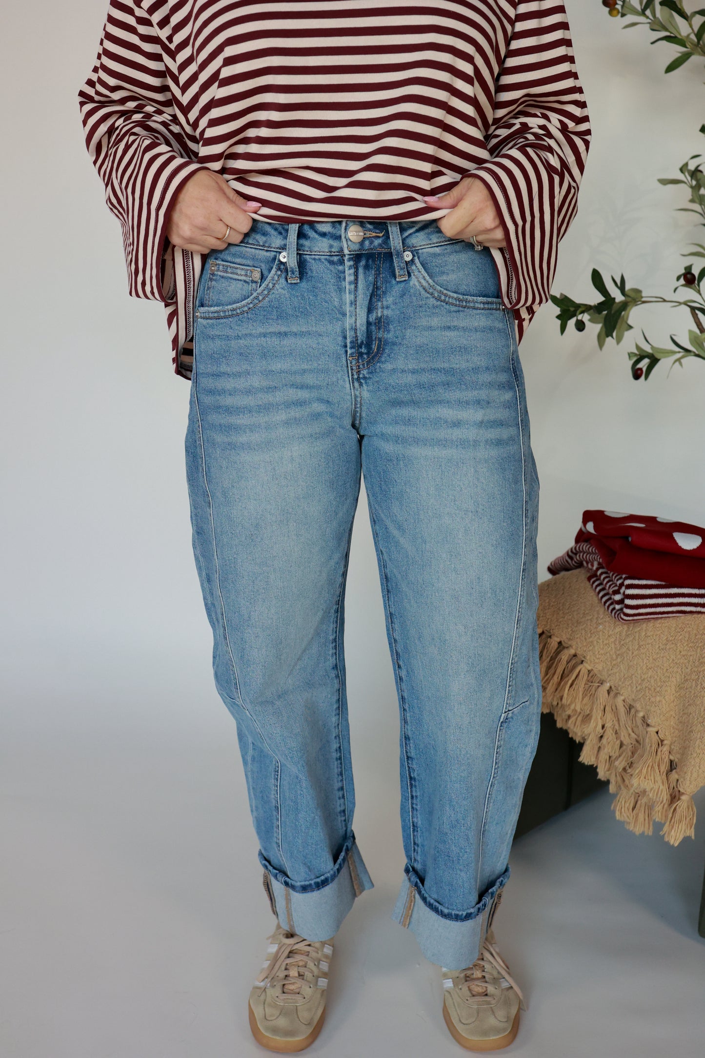 THE DUSTY SKY BARREL DENIM JEAN | MICA DENIM