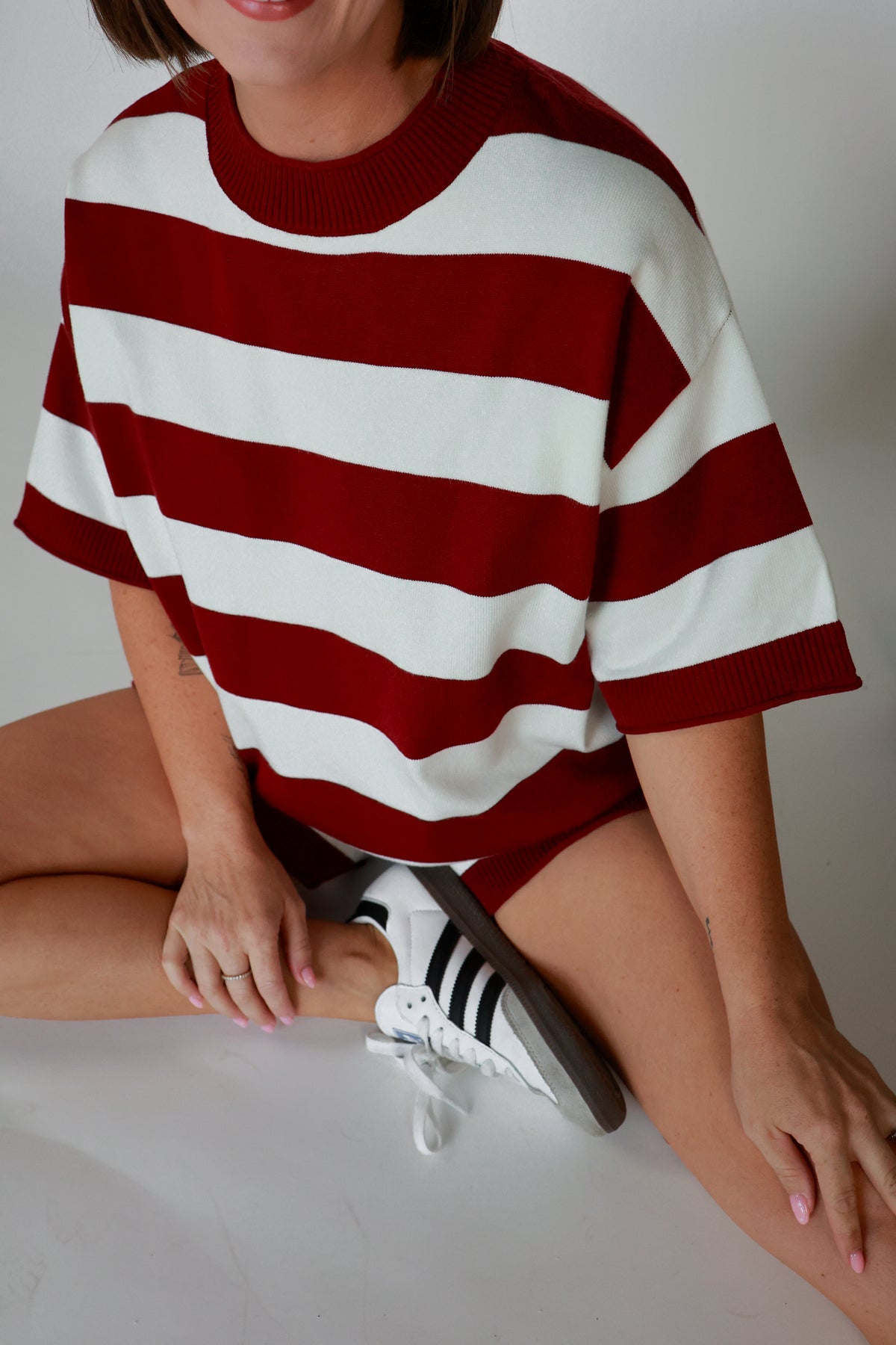 GAMEDAY LOUNGEWEAR SET | MAROON + WHITE