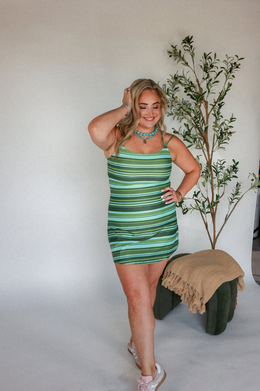 THE SPORTY STRIPE DRESS