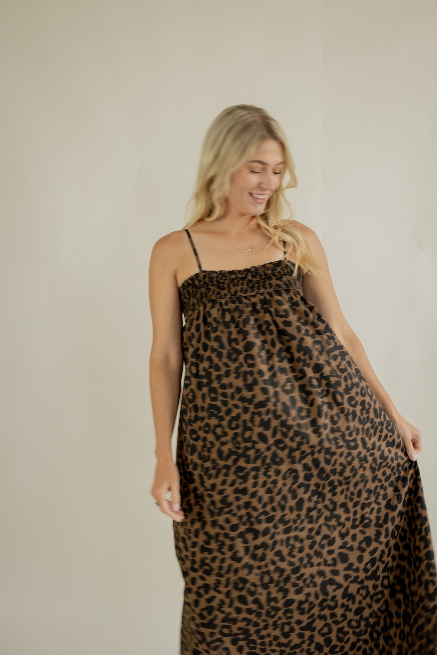 THE LEOPARD PRINT MAXI DRESS