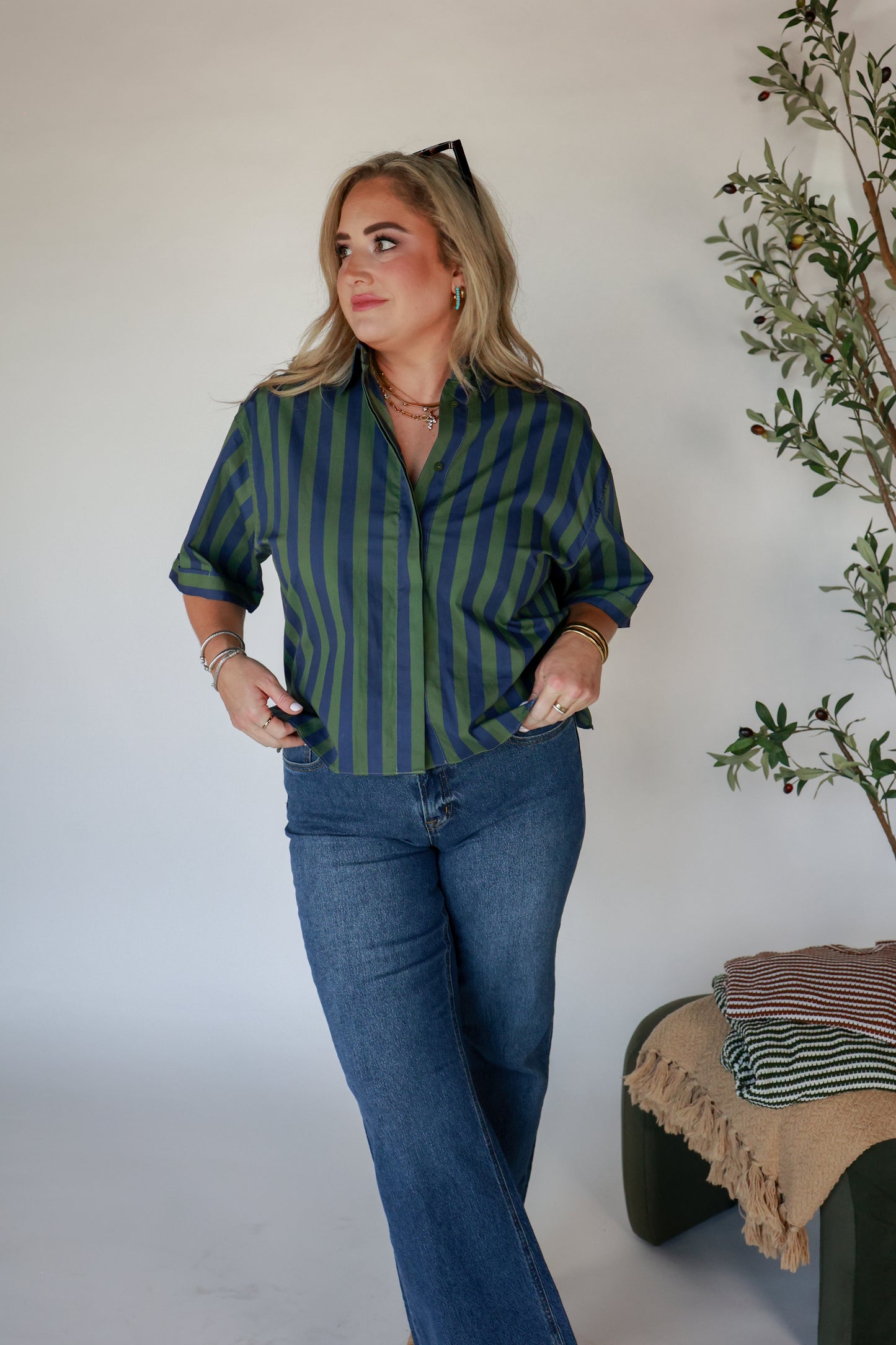 THE EVERGREEN STRIPED SHIRT