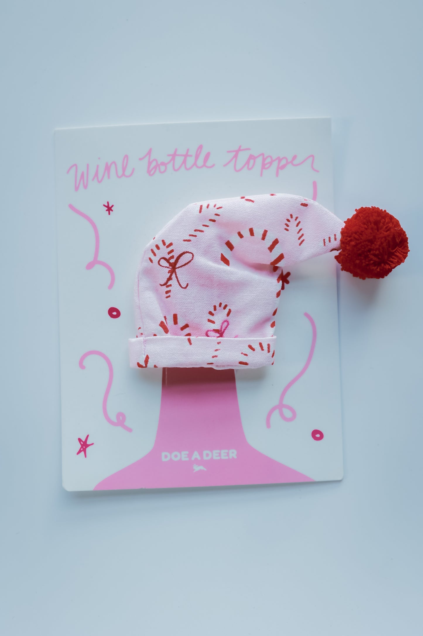 WINE TOPPER | CANDY CANE