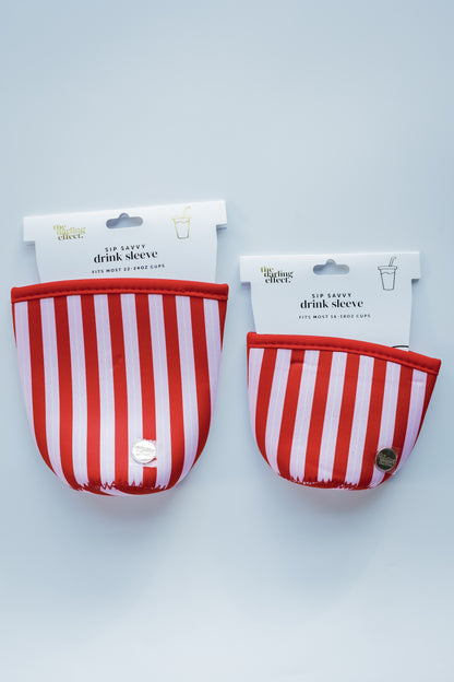 DRINK SLEEVE | REGULAR | PEPPERMINT STRIPES