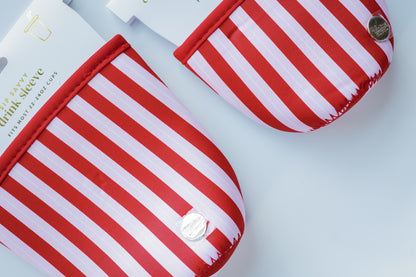 DRINK SLEEVE | REGULAR | PEPPERMINT STRIPES