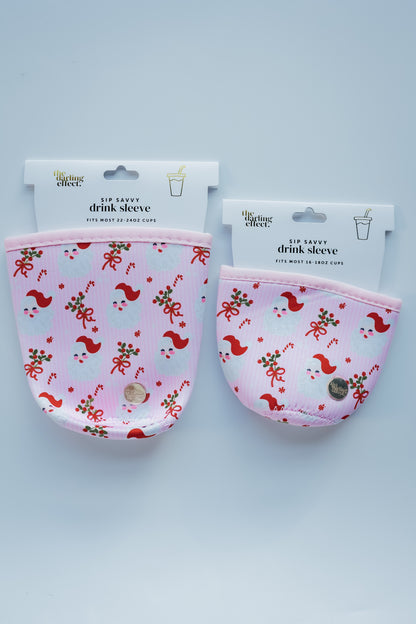 DRINK SLEEVE | REGULAR | HOLLY JOLLY SANTA