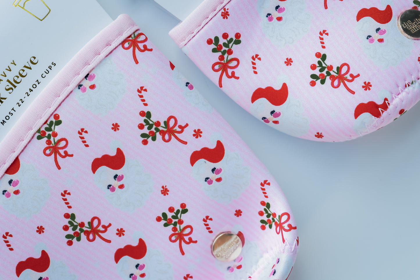 DRINK SLEEVE | REGULAR | HOLLY JOLLY SANTA