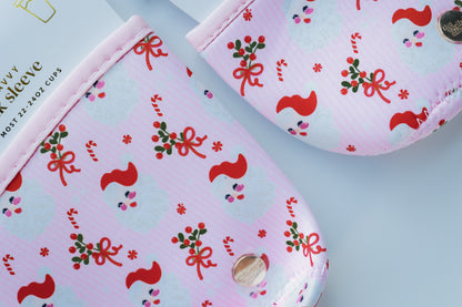 DRINK SLEEVE | REGULAR | HOLLY JOLLY SANTA