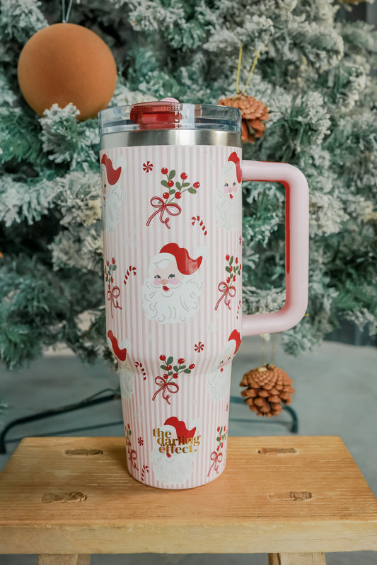 40 OZ TUMBLER | HOLLY JOLLY SANTA