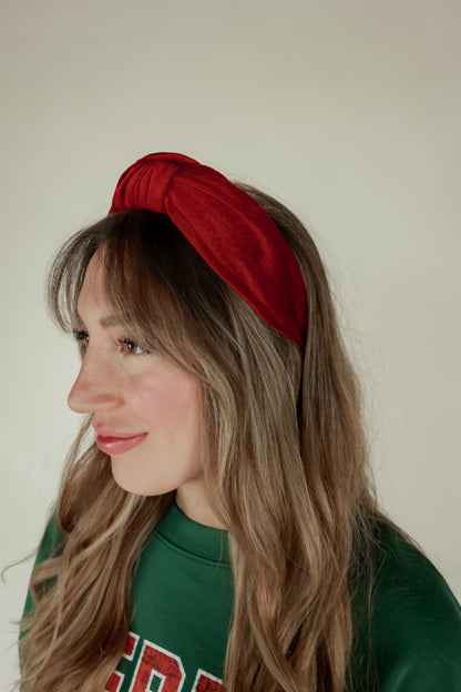 THE VELVET HEADBAND | RED