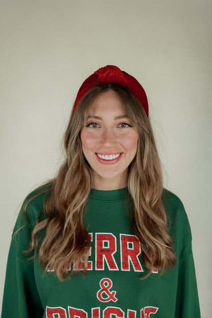 THE VELVET HEADBAND | RED