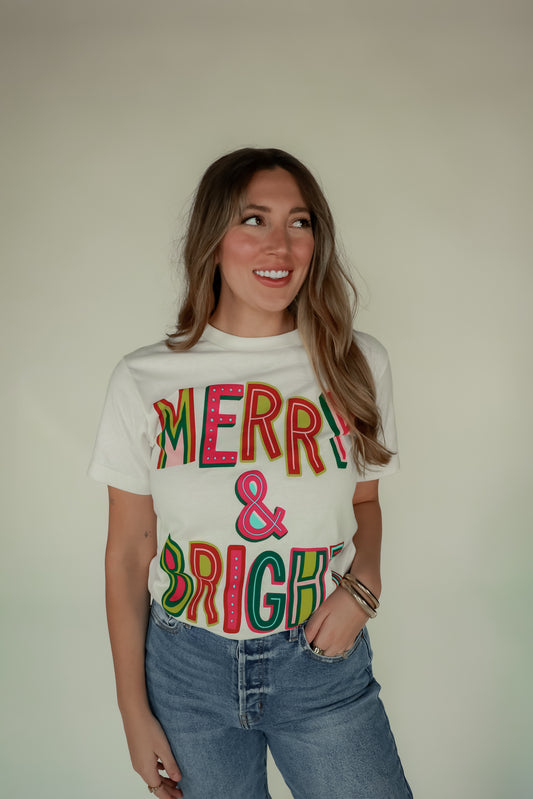 MERRY AND BRIGHT TEE