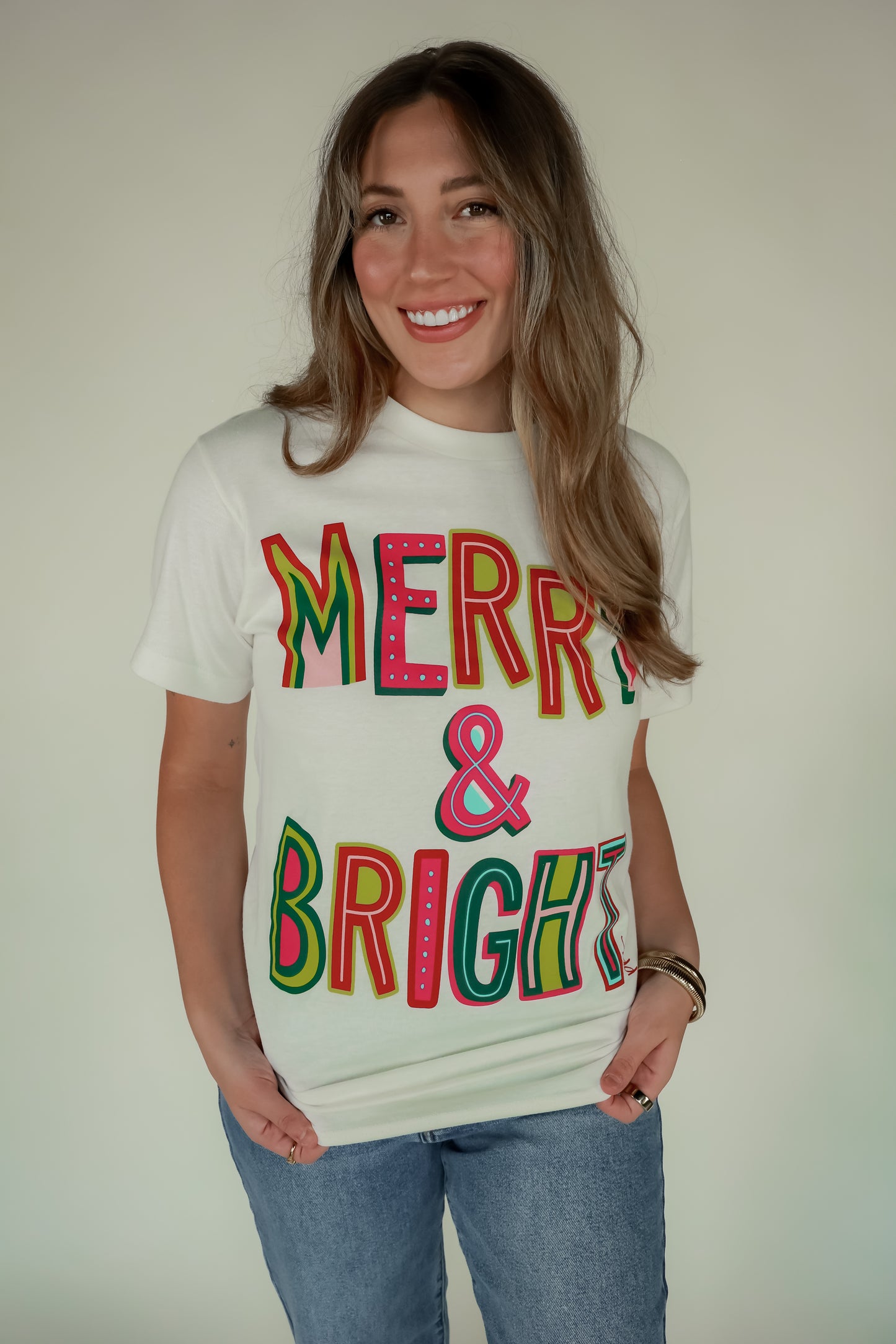 MERRY AND BRIGHT TEE