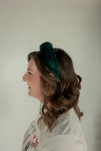 THE VELVET HEADBAND | GREEN