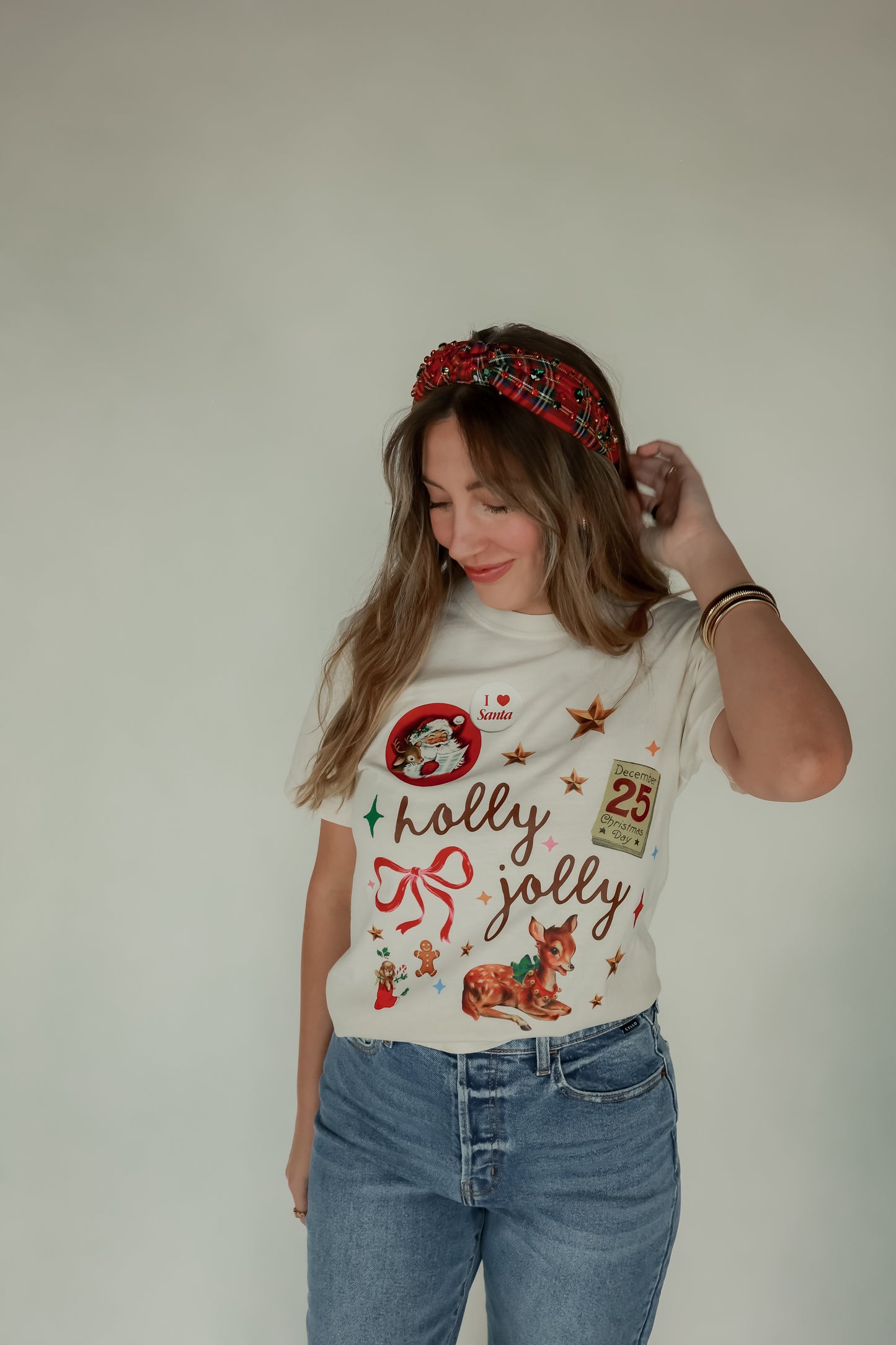 HOLLY JOLLY TEE | IVORY
