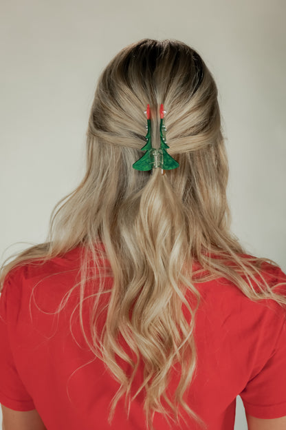THE BOW CLAW CLIP | CHRISTMAS TREE