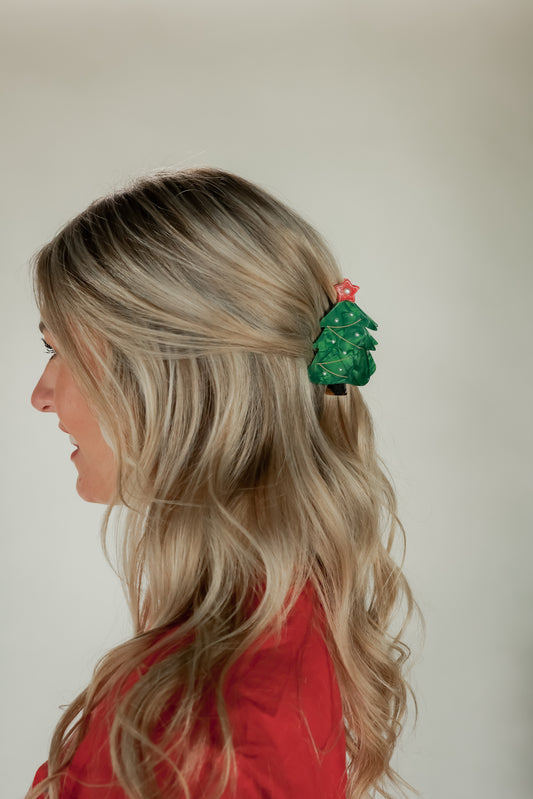 THE BOW CLAW CLIP | CHRISTMAS TREE