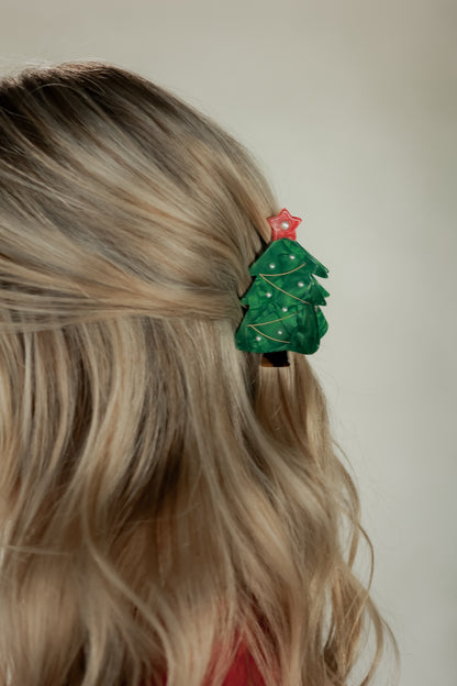 THE BOW CLAW CLIP | CHRISTMAS TREE