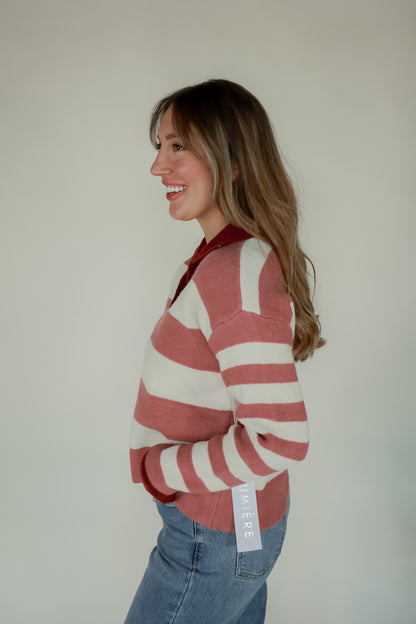 THE COMBO STRIPED SWEATER