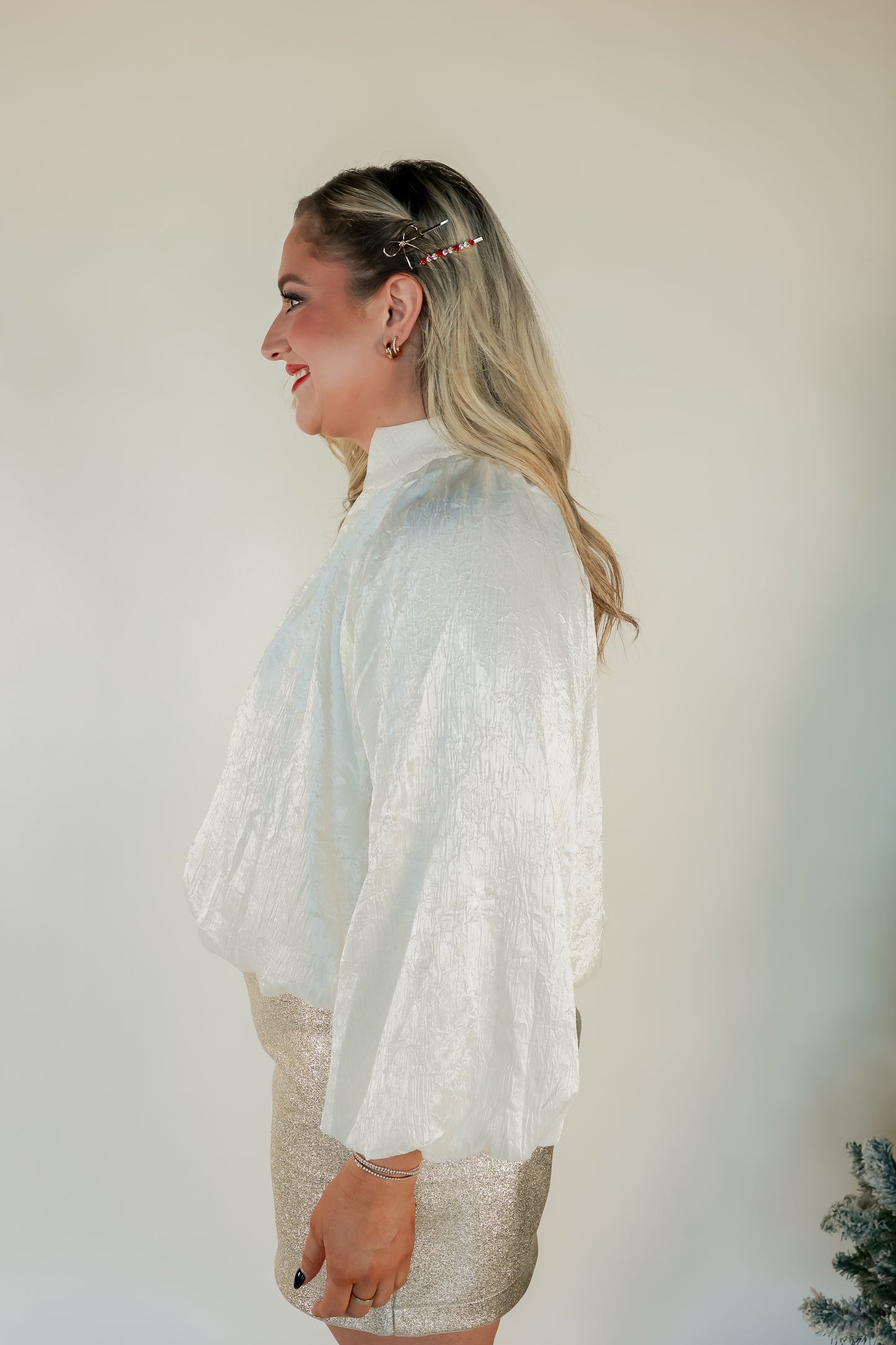 CHARMINGINLY YOURS CHAMPAGNE TOP