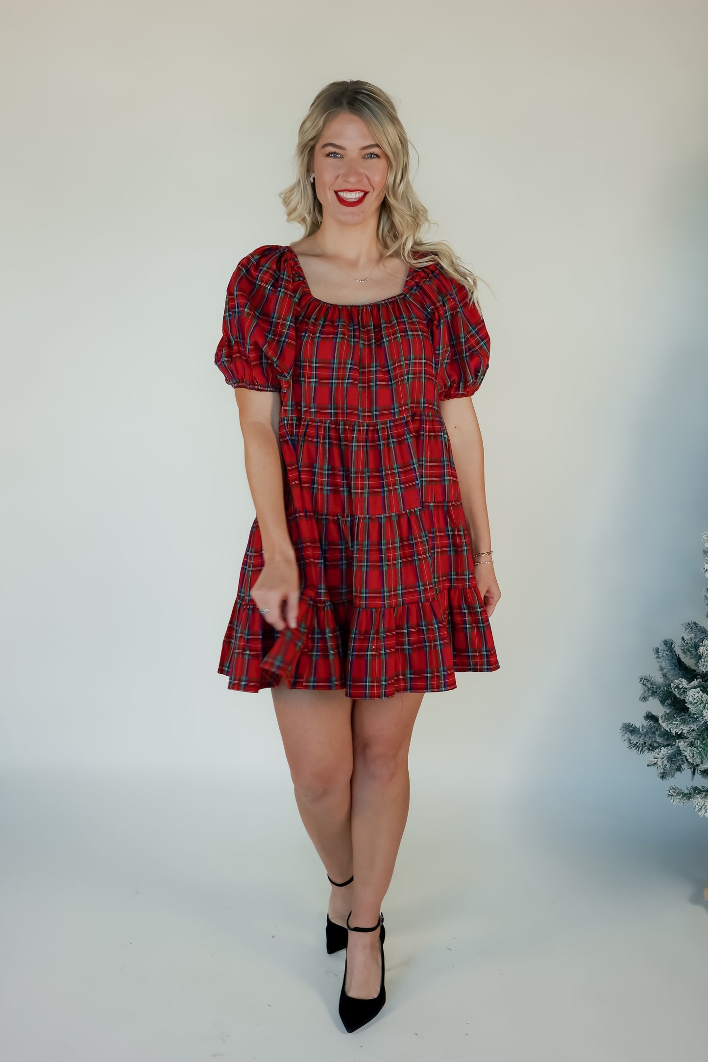 HOME FOR THE HOLIDAY MINI DRESS