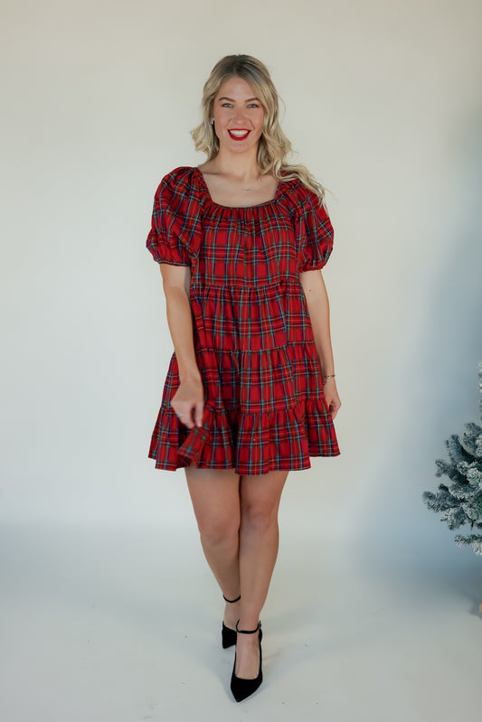 HOME FOR THE HOLIDAY MINI DRESS