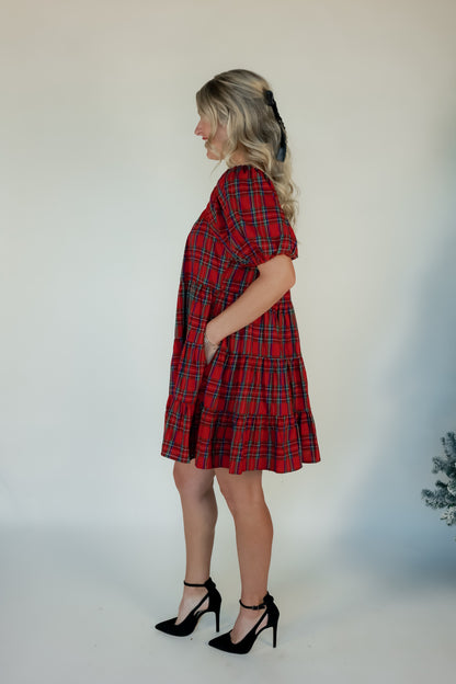 HOME FOR THE HOLIDAY MINI DRESS