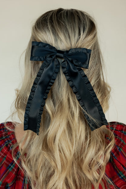 THE FRILL BOW | BLACK