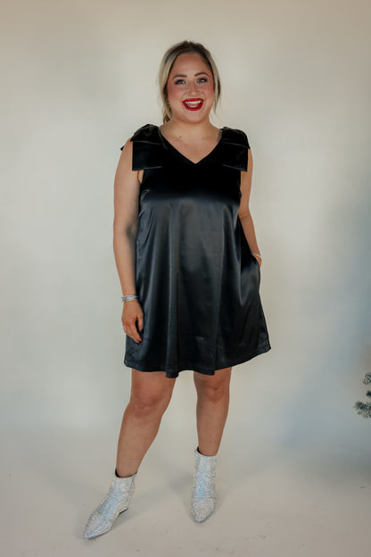 TIE IT IN A BOW DRESS | BLACK