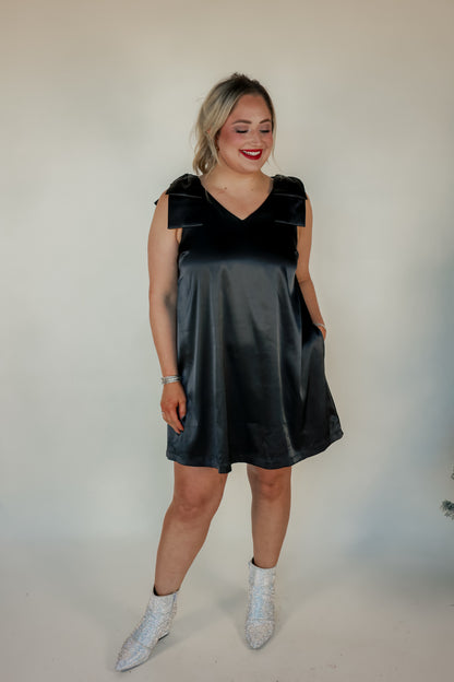 TIE IT IN A BOW DRESS | BLACK