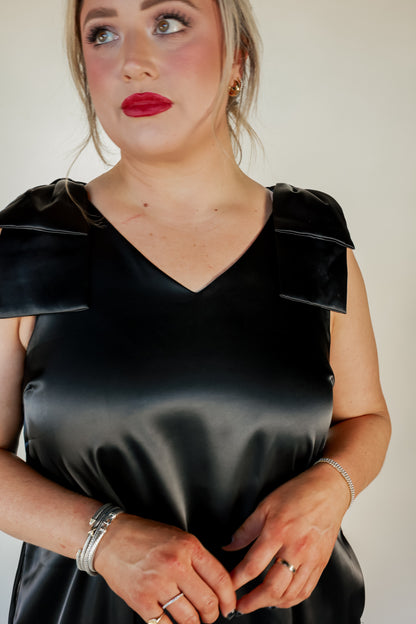 TIE IT IN A BOW DRESS | BLACK