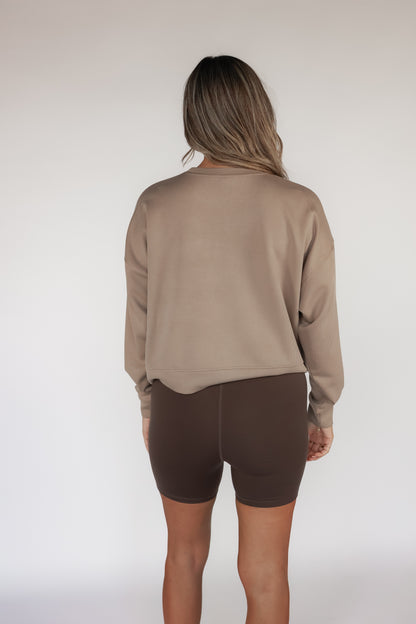 THE LUXE RIBBED SWEATER | SILKEN TAUPE