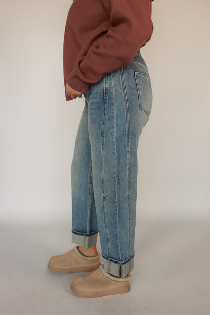 THE DUSTY SKY BARREL DENIM JEAN | MICA DENIM