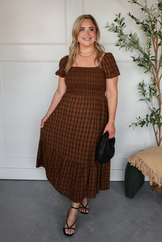 THE HARVEST PLAID DRESS